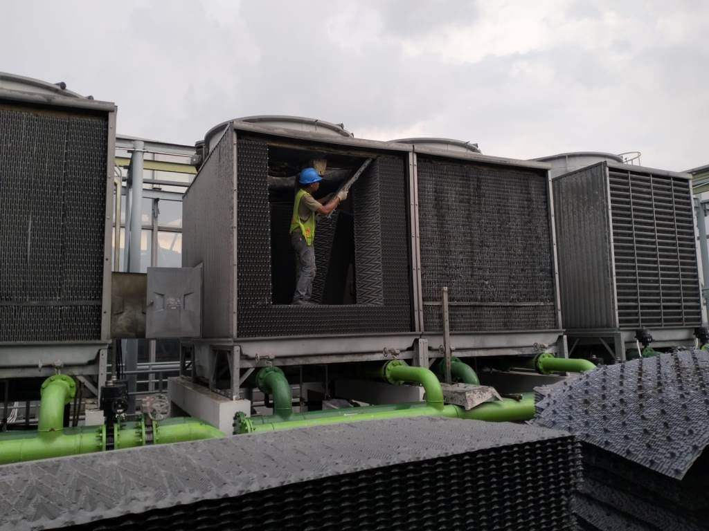 Proses instalasi filler